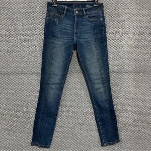 DL1961 Blue Skinny Jeans with Faded Wash